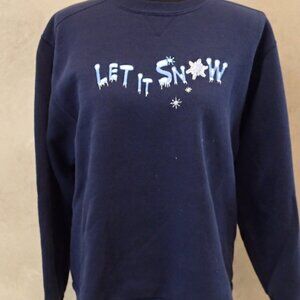 Let It Snow Sweatshirt Size Medium